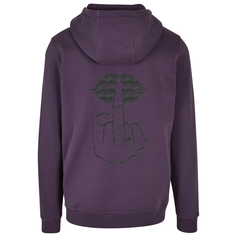 Hoodie - Lippen Lips Mittelfinger
