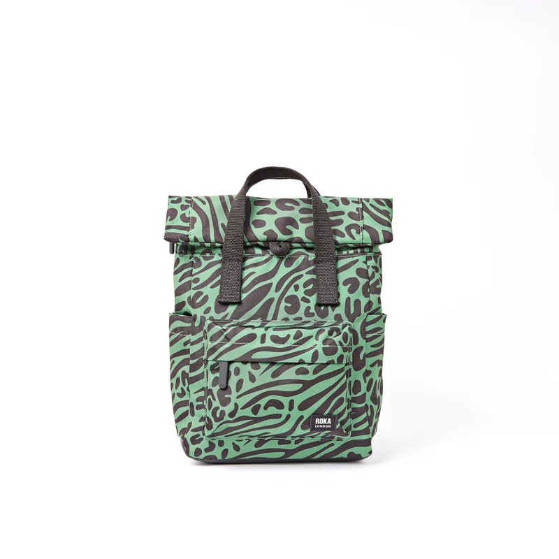 ROKA Canfield B Gemischte Tiere Artischocke Kleine recycelte Canvas-Tasche