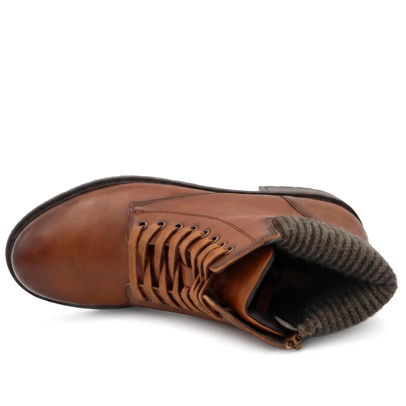 Breathable Leather Boots - RNB42012 / 328 294 - Tan