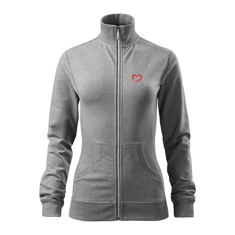 ZIP Sweatshirt - Herz Stick