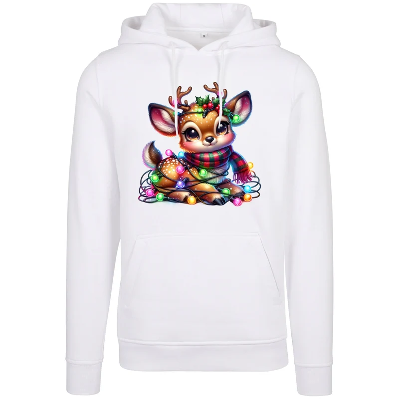Hoodie - X-MAS Rentier Lichterkette