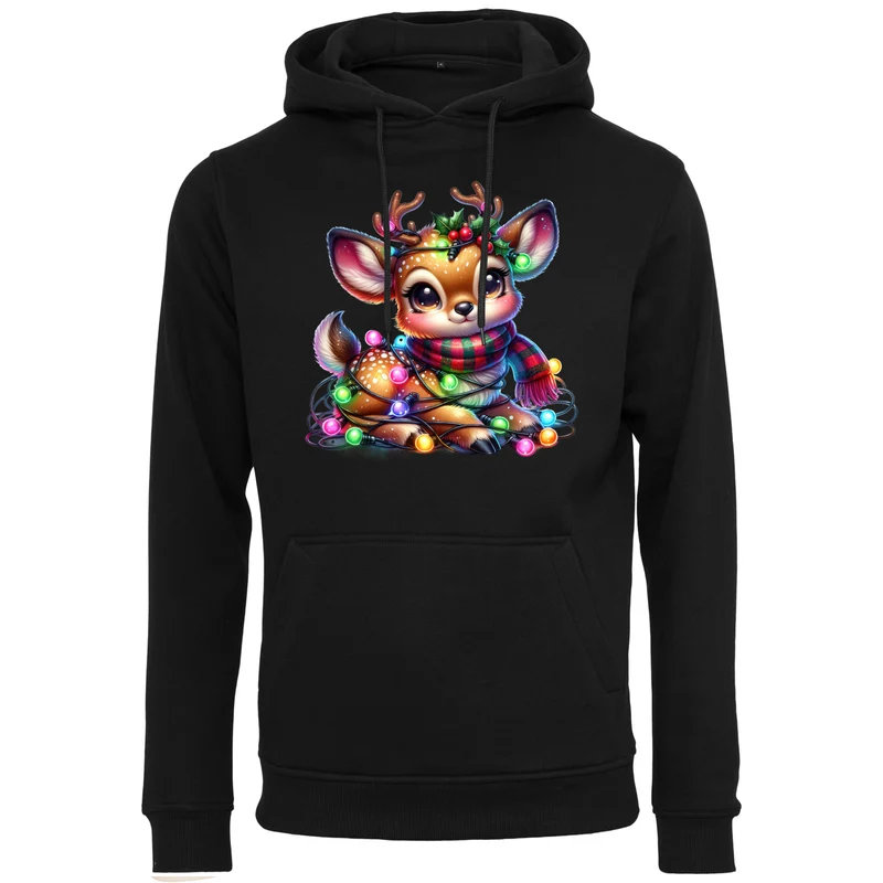 Hoodie - X-MAS Rentier Lichterkette