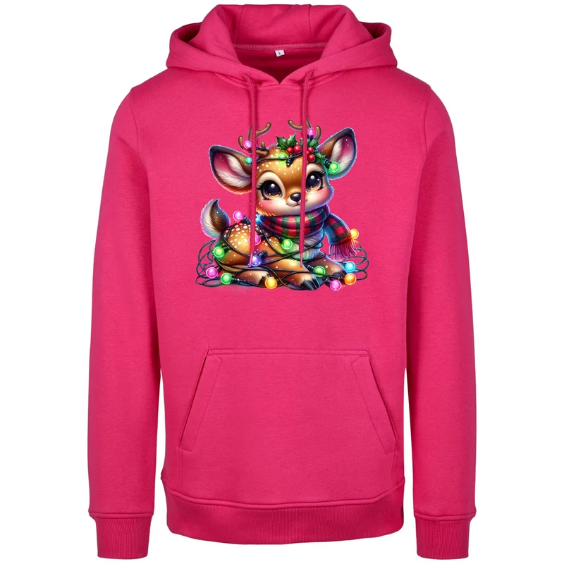 Hoodie - X-MAS Rentier Lichterkette