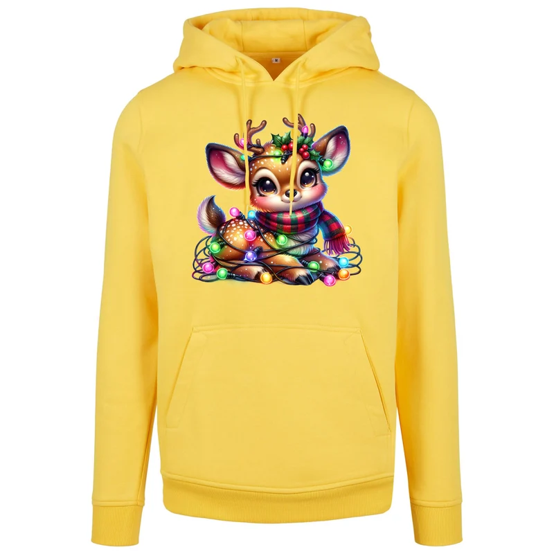 Hoodie - X-MAS Rentier Lichterkette