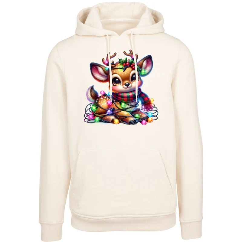 Hoodie - X-MAS Rentier Lichterkette