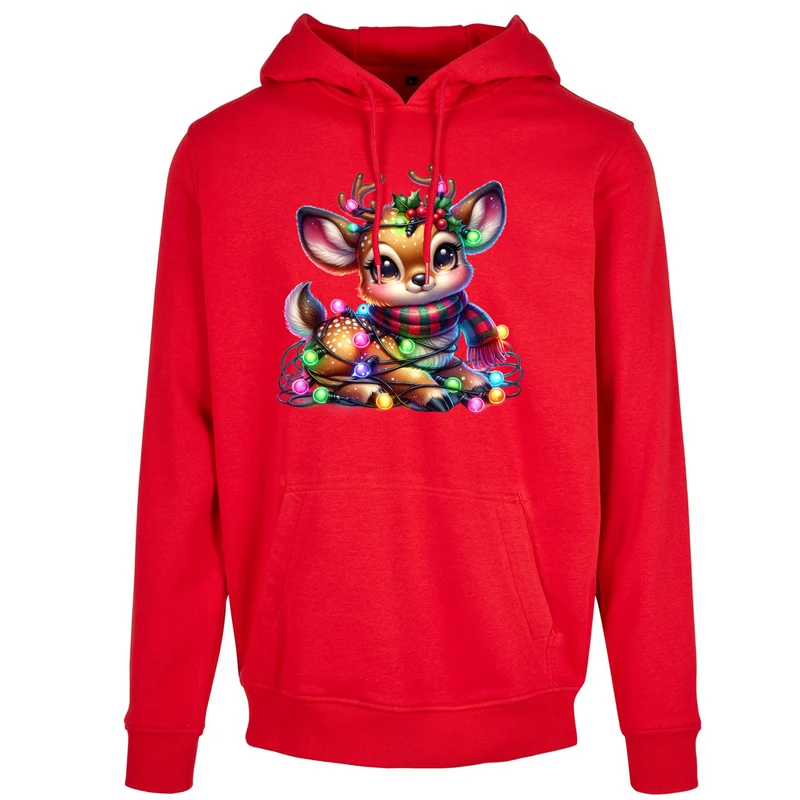Hoodie - X-MAS Rentier Lichterkette