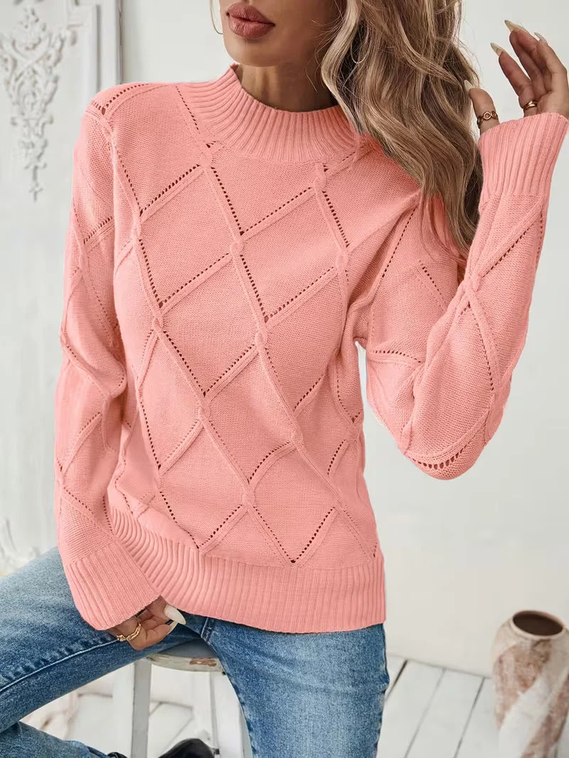 Sirinia – Strickpullover mit Rundhalsausschnitt