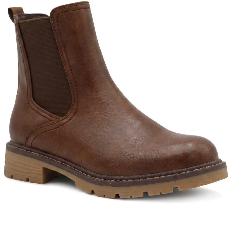 Warm Lined Chelsea Boots - WBINS44064 / 329 984 - Tan
