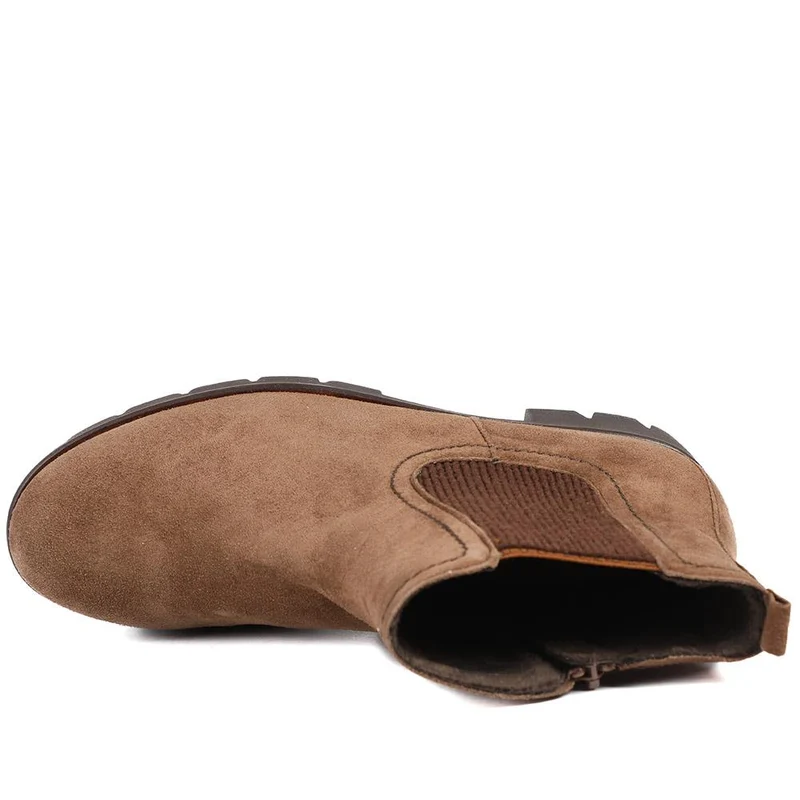 Bodo Chunky Chelsea Boots - GAB36506 / 322 689 - Brown Suede