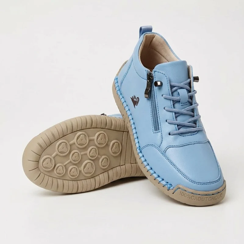 Schreiner – Turnschuh mit Schnürung Und Reißverschluss Sowie Kontrastnähten