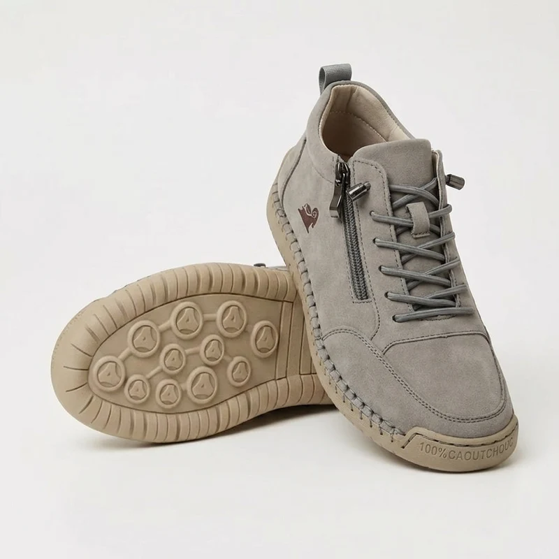 Schreiner – Turnschuh mit Schnürung Und Reißverschluss Sowie Kontrastnähten