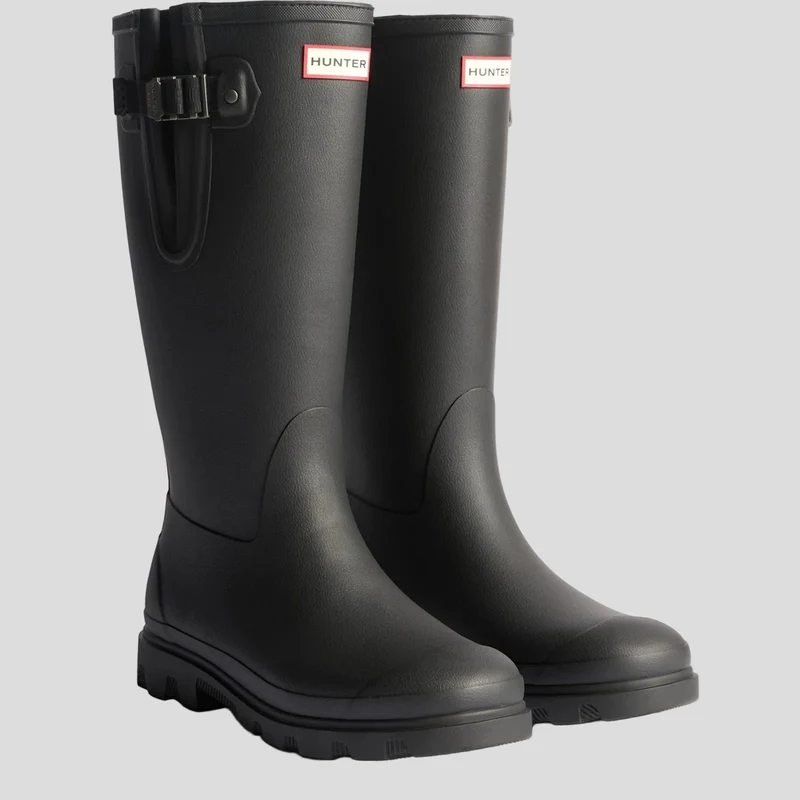 Hunter Damen-Stiefel Field Downpour | Schwarz