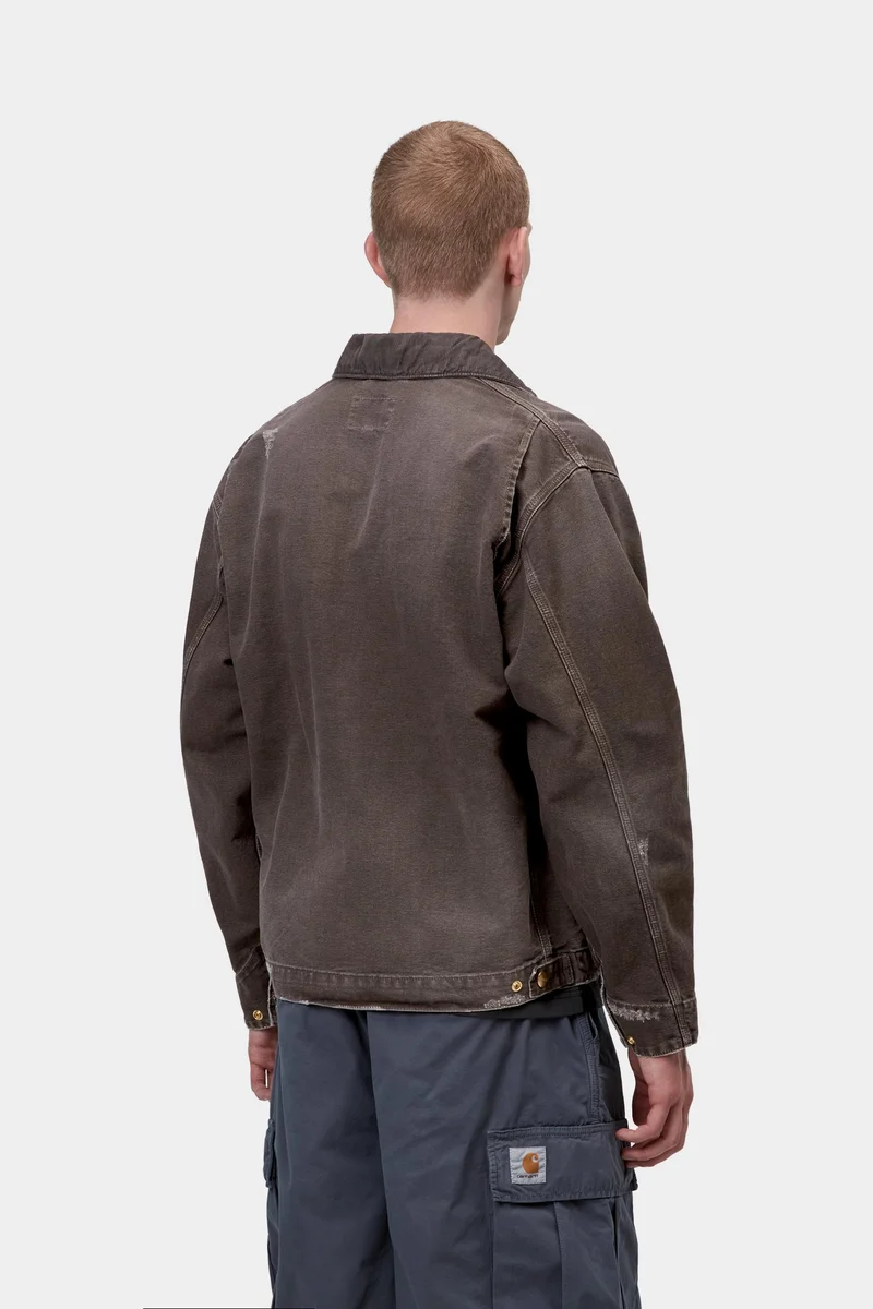 Carhartt WIP Herren OG Detroit Jacke | Tabak-Destroying-Waschanlage