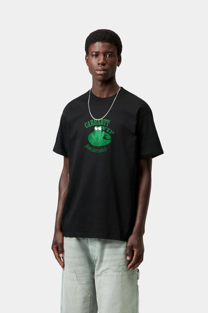 Carhartt WIP Herren-T-Shirt „Nicht petzen“ | Schwarz