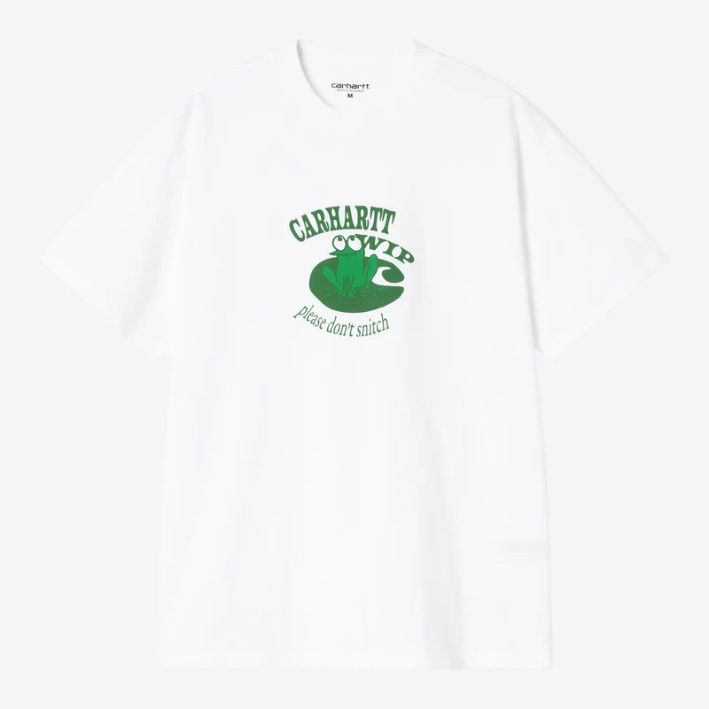 Carhartt WIP Herren-T-Shirt „Nicht petzen“ | Weiß