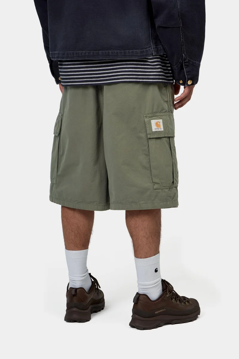 Carhartt WIP Herren Mandler Cargo Short | Blattstückgefärbt