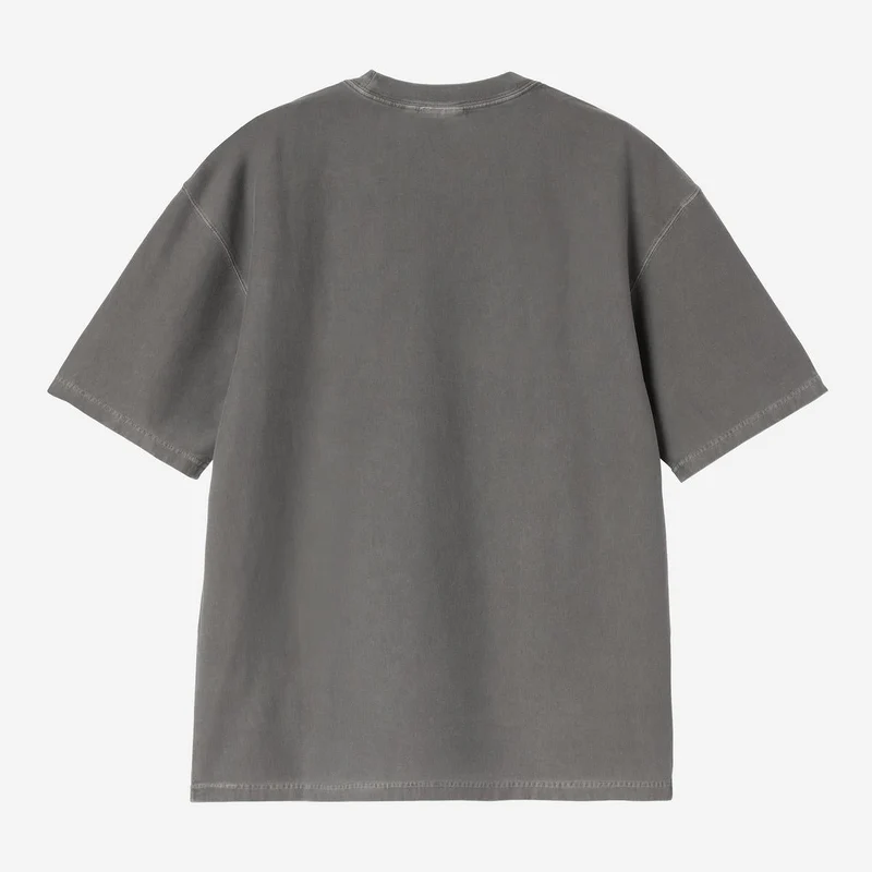 Carhartt WIP Herren-T-Shirt mit lockerer Passform und Brusttasche | Schwarz, stückgefärbt