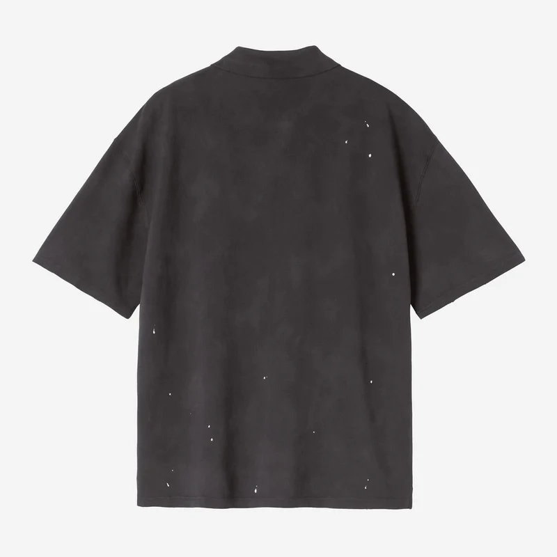 Carhartt WIP Herren-Poloshirt „Maler“ | Schwarz, Destroy Wash Splatter
