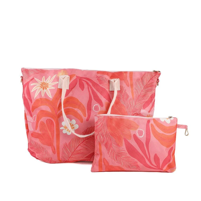 Tropical Print Beach Bag & Pouch - HTZ43000 / 329 169