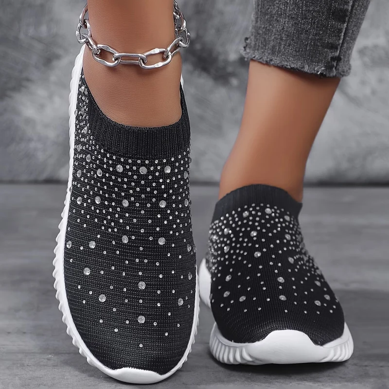 Elizaa – Bequemer Turnschuh Mit Strasssteinen