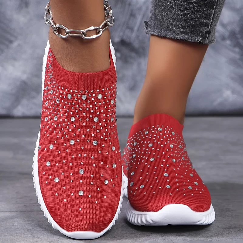 Elizaa – Bequemer Turnschuh Mit Strasssteinen