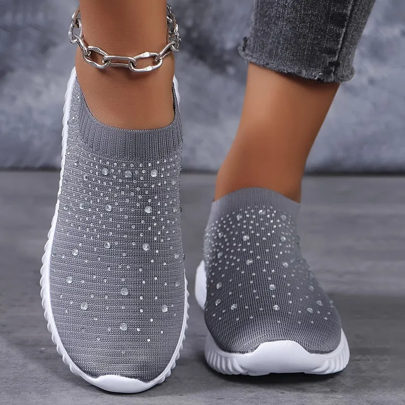 Elizaa – Bequemer Turnschuh Mit Strasssteinen