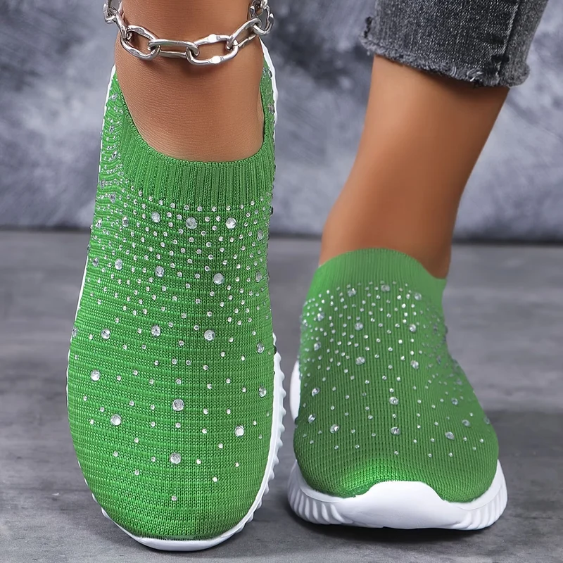 Elizaa – Bequemer Turnschuh Mit Strasssteinen