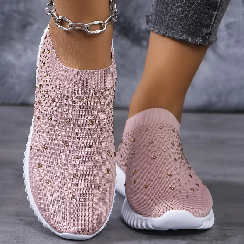 Elizaa – Bequemer Turnschuh Mit Strasssteinen