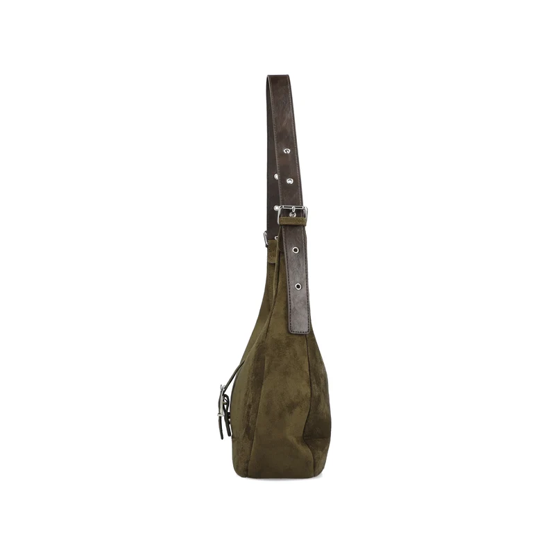 Rieker Hobo-Schultertasche für Damen | Waldgrün