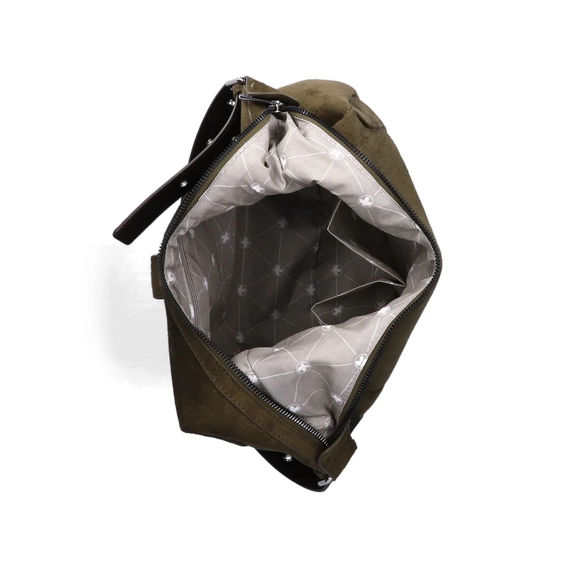Rieker Hobo-Schultertasche für Damen | Waldgrün