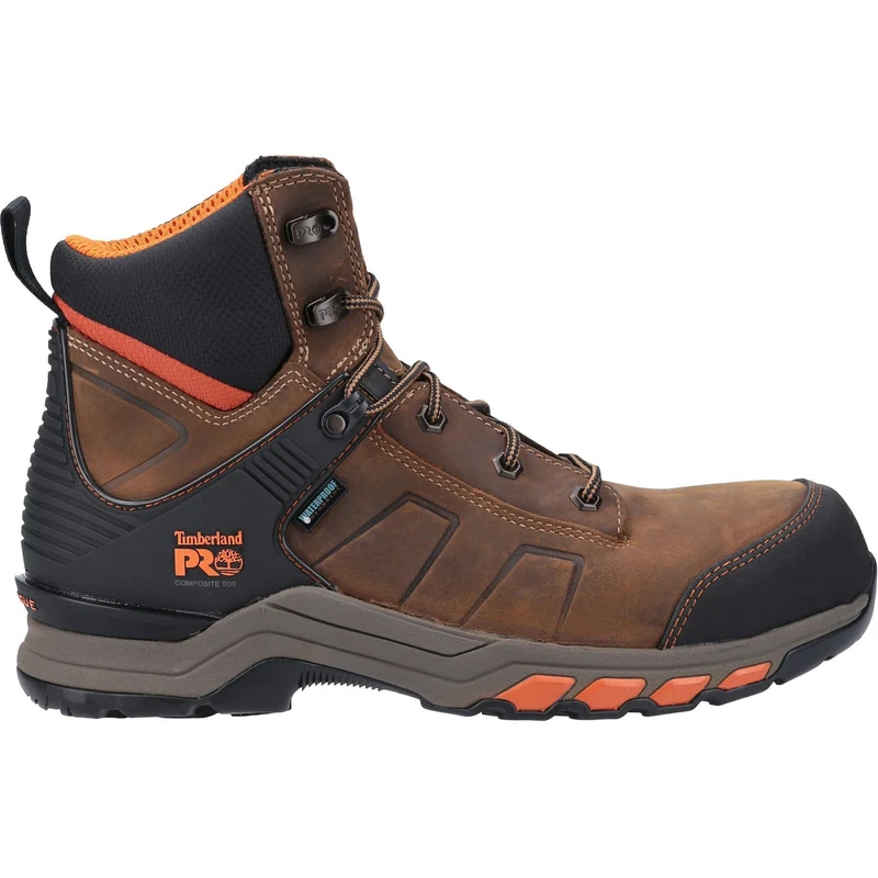 Timberland Pro Hypercharge 2.0 Sicherheitsstiefel für Herren | Braun-Orange