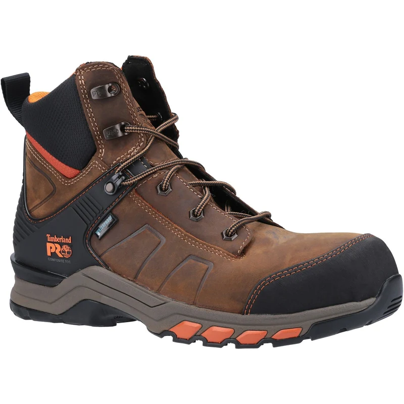 Timberland Pro Hypercharge 2.0 Sicherheitsstiefel für Herren | Braun-Orange