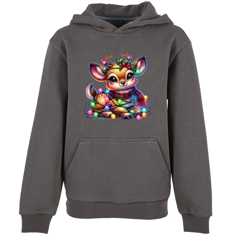 Kids Hoodie - X-Mas Rentier Lichterkette