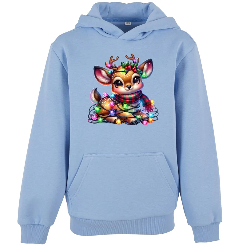 Kids Hoodie - X-Mas Rentier Lichterkette