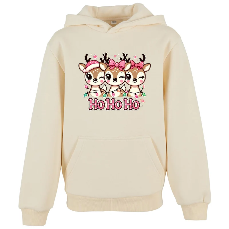 Kids Hoodie - HoHoHo Rentier Druck