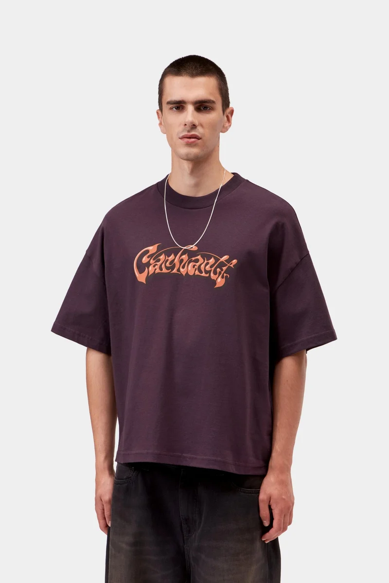Carhartt WIP Herren-T-Shirt mit Popelmotiv | Gemütliches Lila