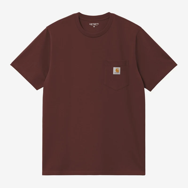 Carhartt WIP Herren-T-Shirt mit Brusttasche | Amarone
