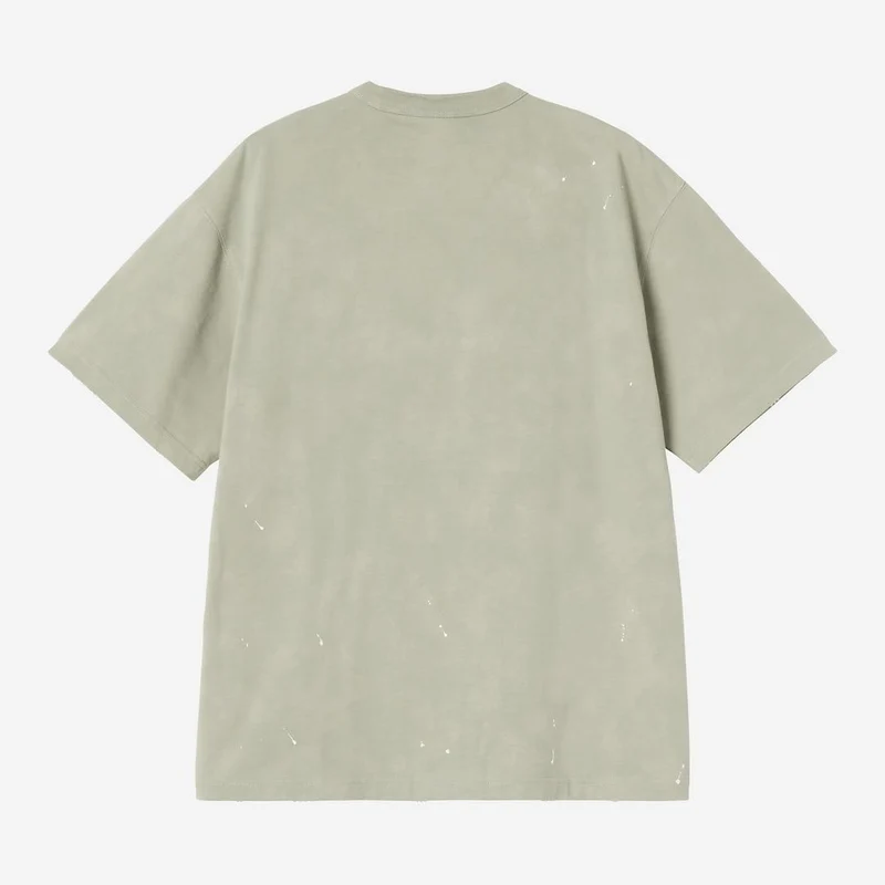Carhartt WIP Herren-Maler-T-Shirt | Schattiges Grün, Destroy Wash Splatter