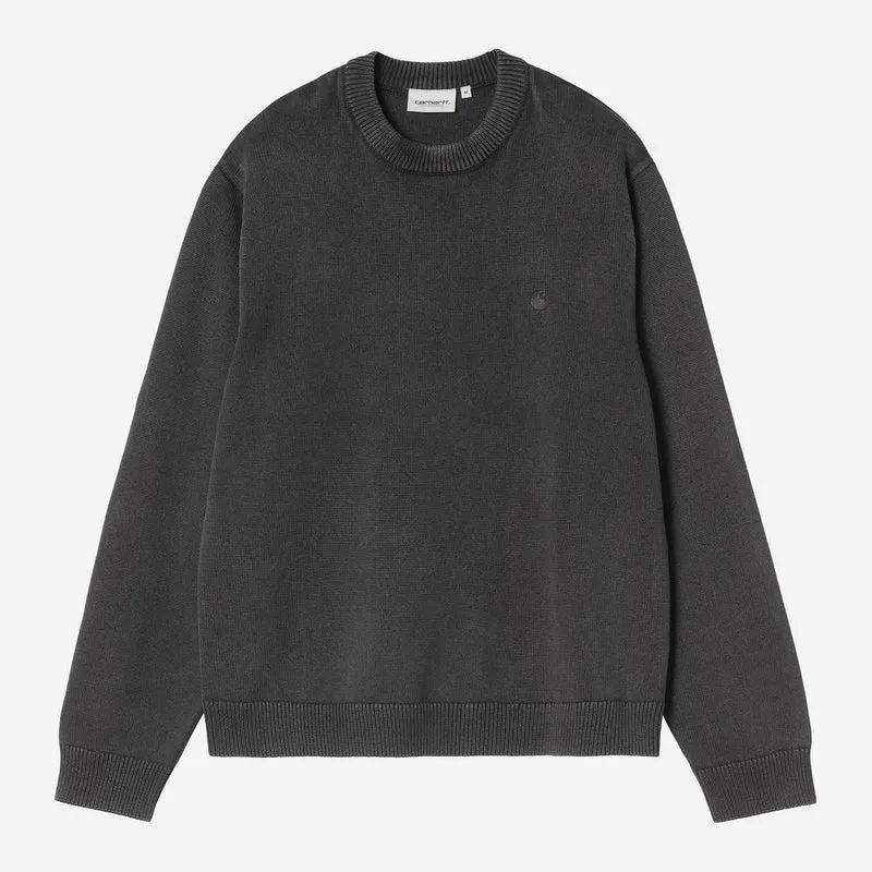 Carhartt WIP Kori Herrenpullover | Schwarz, stückgefärbt