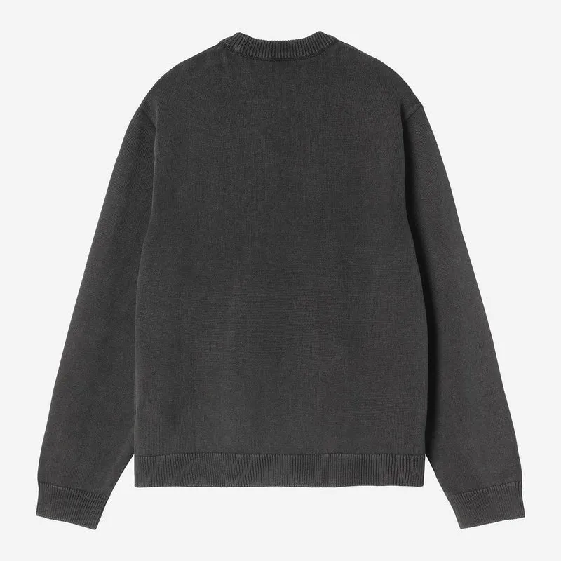 Carhartt WIP Kori Herrenpullover | Schwarz, stückgefärbt