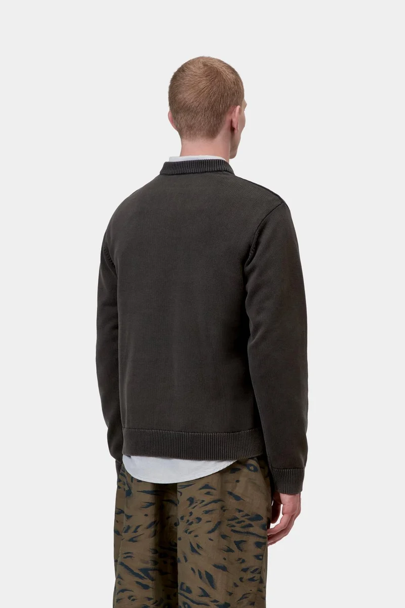 Carhartt WIP Kori Herrenpullover | Schwarz, stückgefärbt