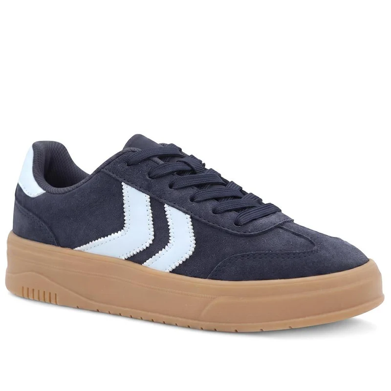 Bellissimo Leather Platform Lace Up Trainers - BELDINGX44006 / 330 349