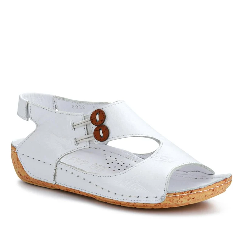 Leather Slip-On Sandals - KARY41004 / 327 532