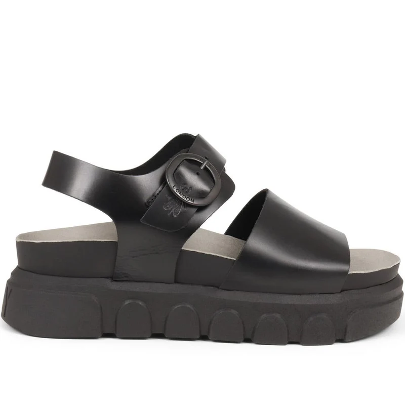Cree Leather Sandals - FLYLO37013 / 323 682 - Black
