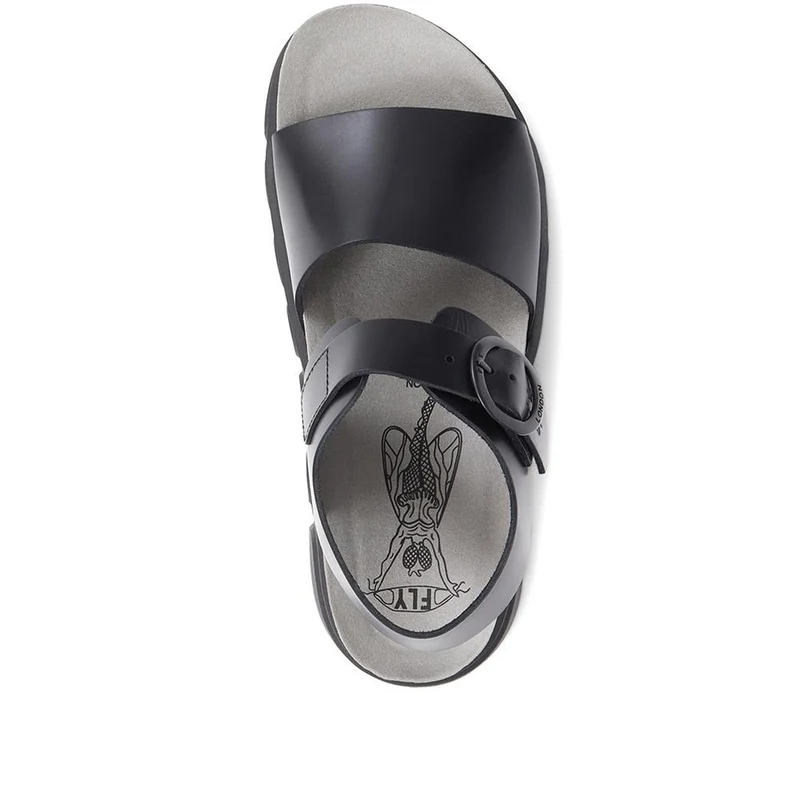Cree Leather Sandals - FLYLO37013 / 323 682 - Black
