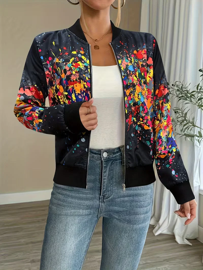 Riena – Jacke Mit Lebhaftem Tie-Dye-Drucken