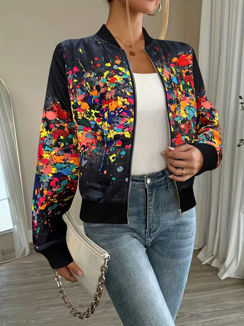 Riena – Jacke Mit Lebhaftem Tie-Dye-Drucken