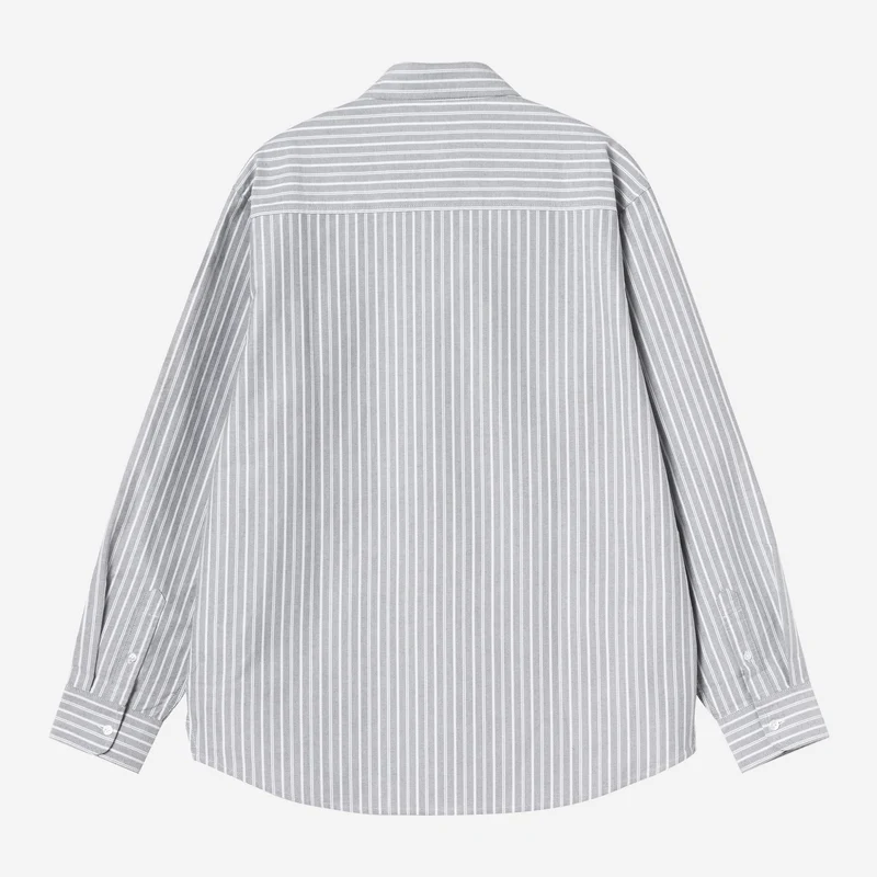 Carhartt WIP Kanan Herrenhemd mit Streifen | Schwarz