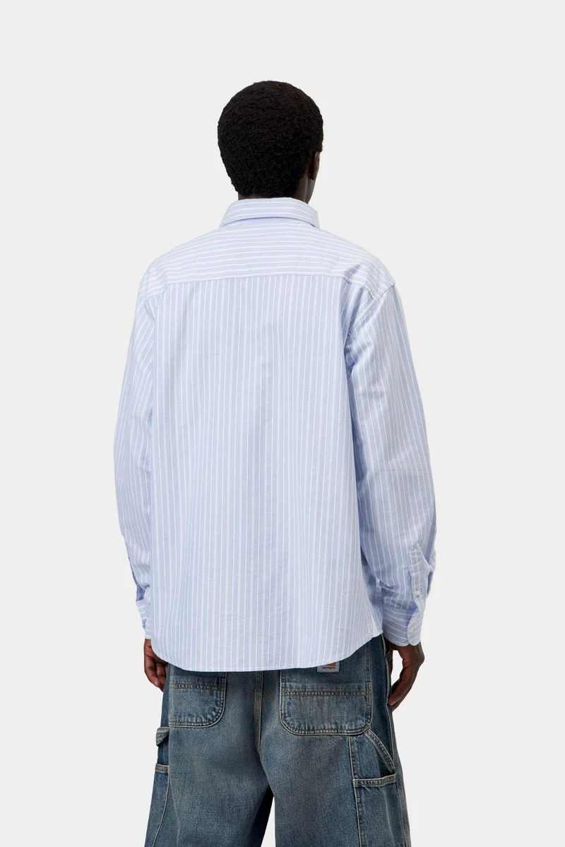 Carhartt WIP Kanan Herrenhemd mit Streifen | Bleach