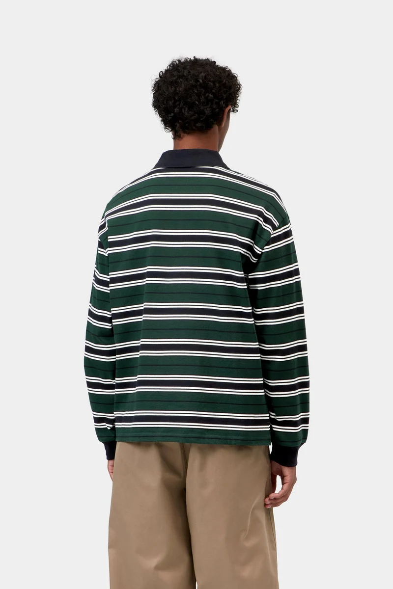 Carhartt WIP Devitt Rugby-Shirt für Herren | Dunkelbraun